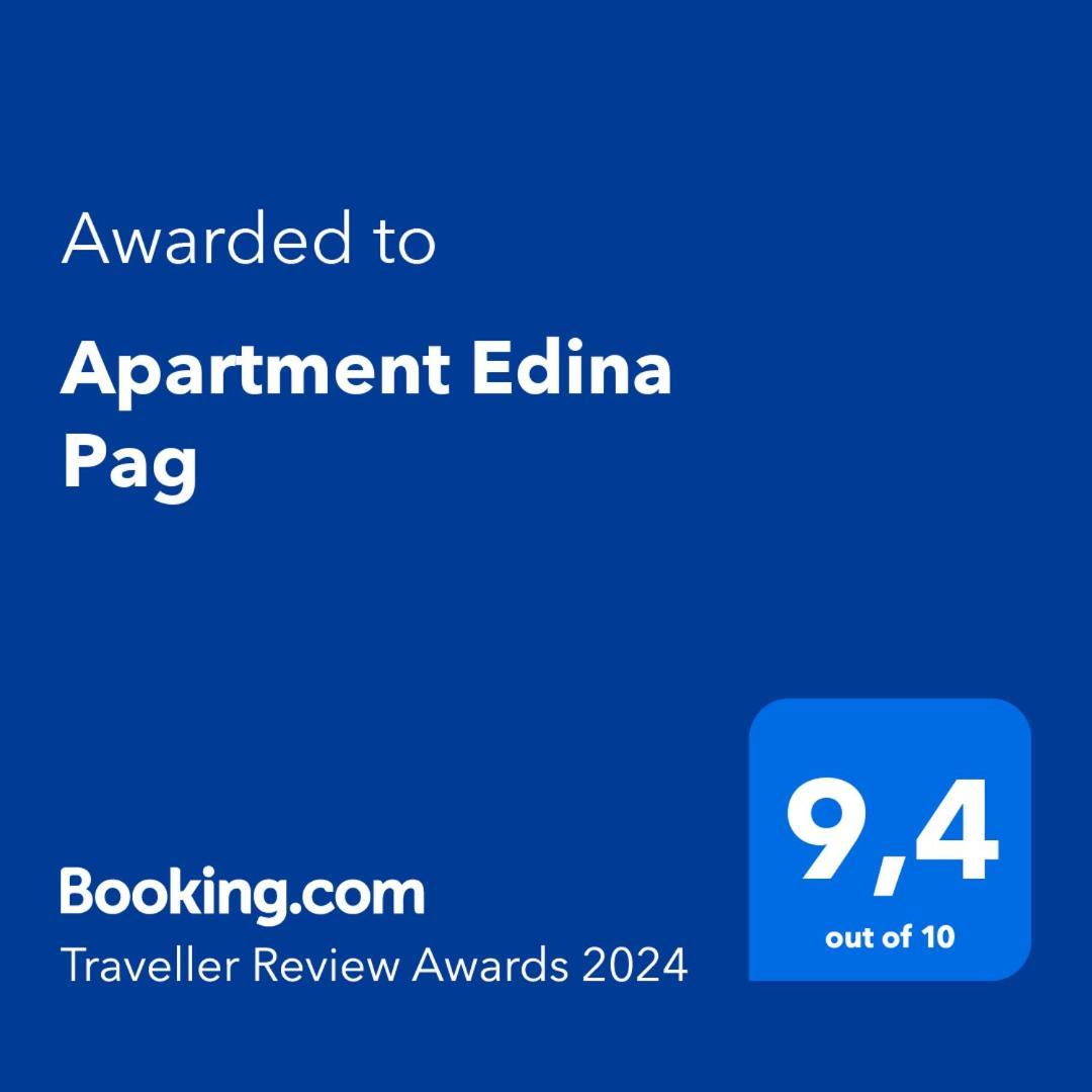 Apartment Edina Pag Đảo Pag Ngoại thất bức ảnh